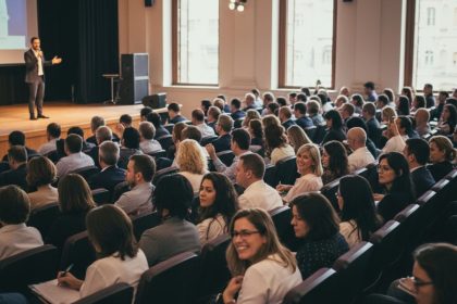 Profissionais de eventos em webinar sobre segurança