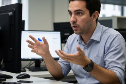 Cérebro humano conectado a circuitos digitais, simbolizando a união entre criatividade e inteligência artificial na publicidade.