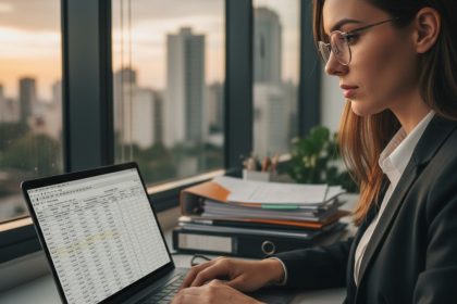 Empresa digitalizando processos fiscais para reforma tributária