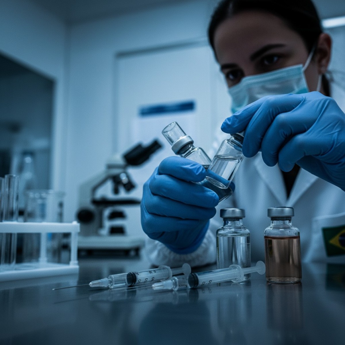 Cena do crime investigada pela perícia.