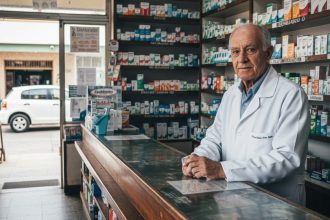 Delmiro Jarbas Holanda Sá na farmácia Nossa Senhora das Graças