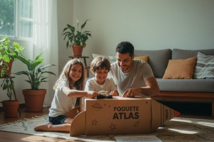 Embalagens Atlas e Dako transformadas em brinquedos e casinhas pet