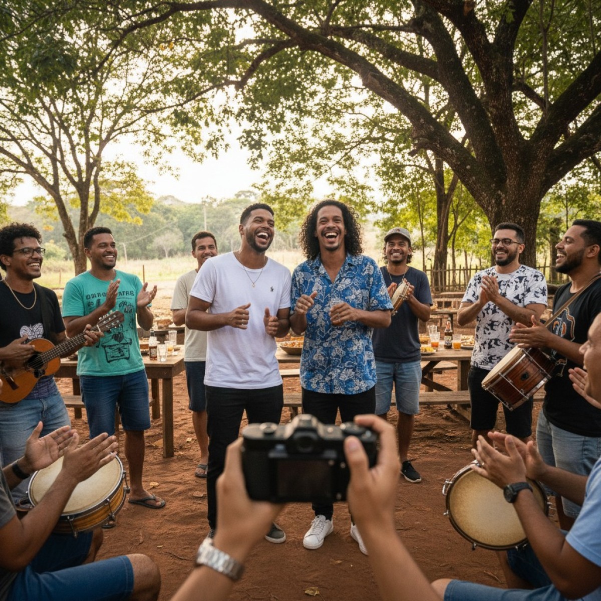 Akatu e Ronaldinho Gaúcho em 'Rolê Aleatório'