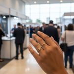 Semijoias expostas na Bijoias, maior feira da América Latina.