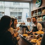 Logotipo Rei do Mate em fachada de loja