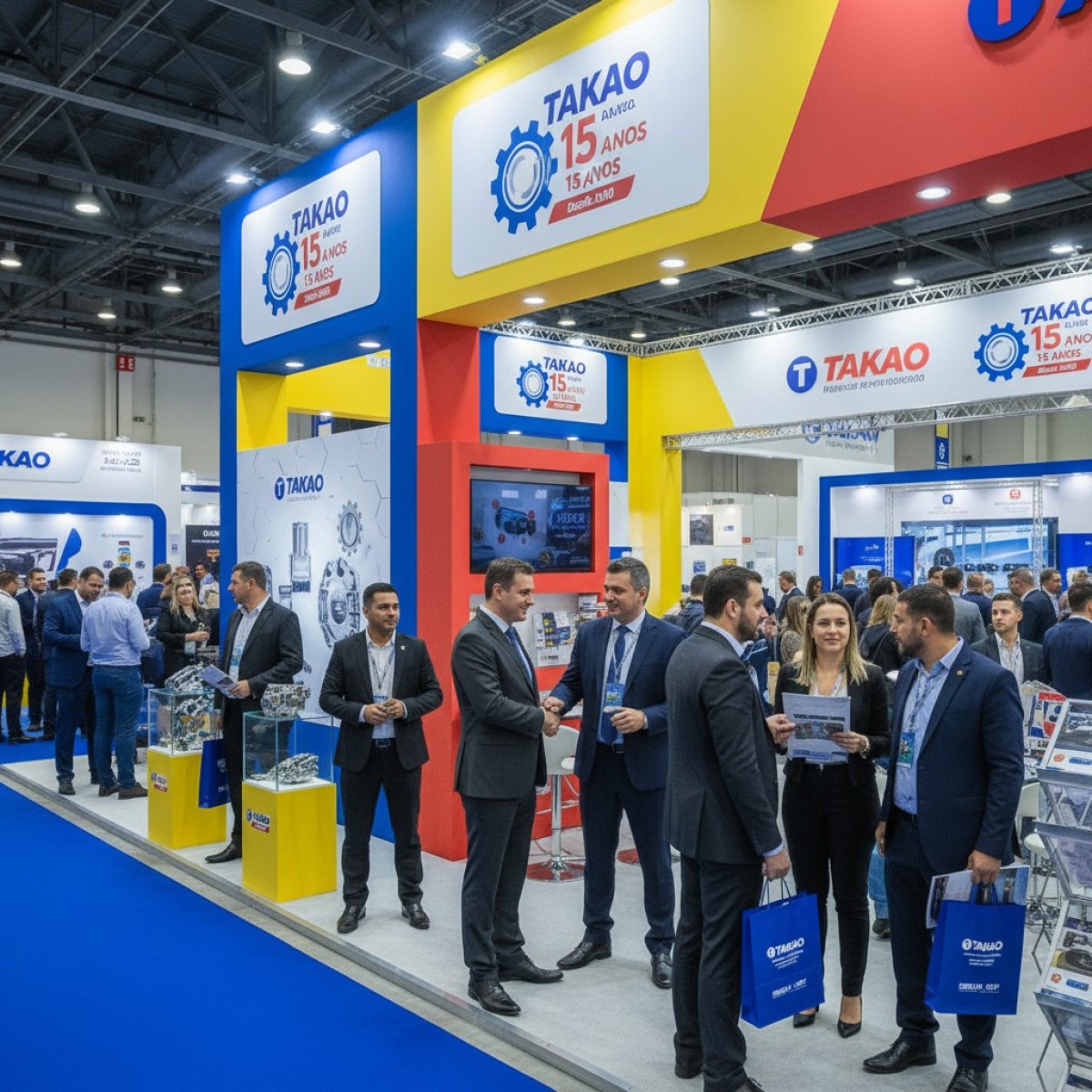 TAKAO comemora 15 anos na Expo Peças 2025