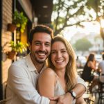 Carioca e Aline Miroski em clima romântico