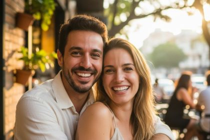 Carioca e Aline Miroski em clima romântico
