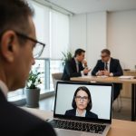 Ministra de IA Diella em ambiente digital.