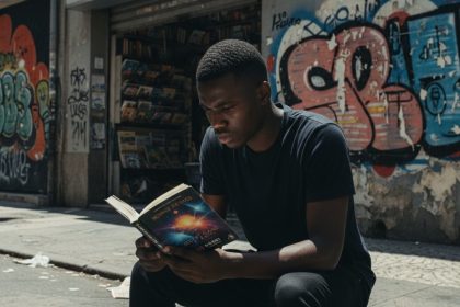 Livros de ficção científica em destaque.