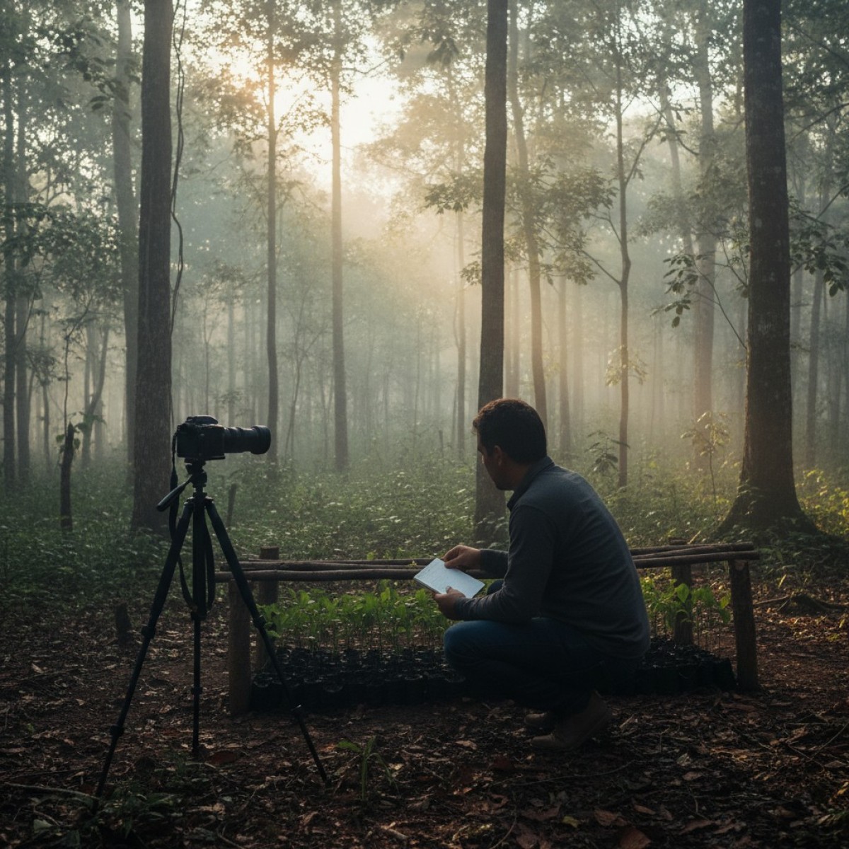 Paisagem costeira do Litoral do Paraná com vegetação nativa preservada.