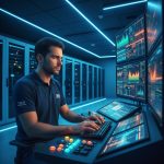 Gráfico mostrando liderança do Brasil na adoção de monitoramento de TI na América Latina.