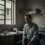 Dentista sorrindo para paciente em clínica moderna