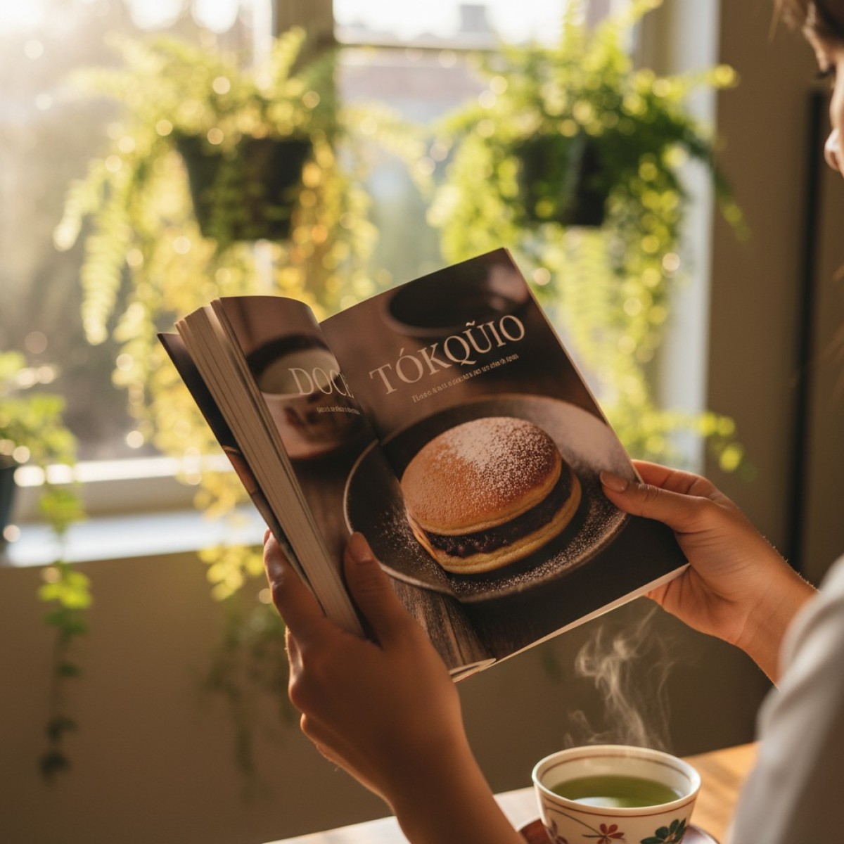 Dorayakis, sanduíches de panqueca japoneses recheados com anko.