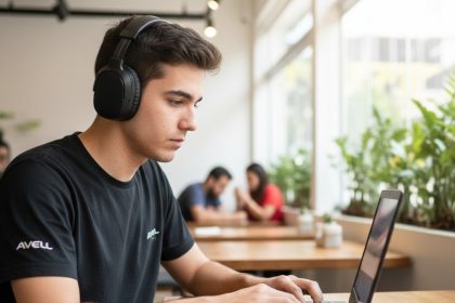 Notebook Avell ION A70 com RTX Série 50, foco em IA.