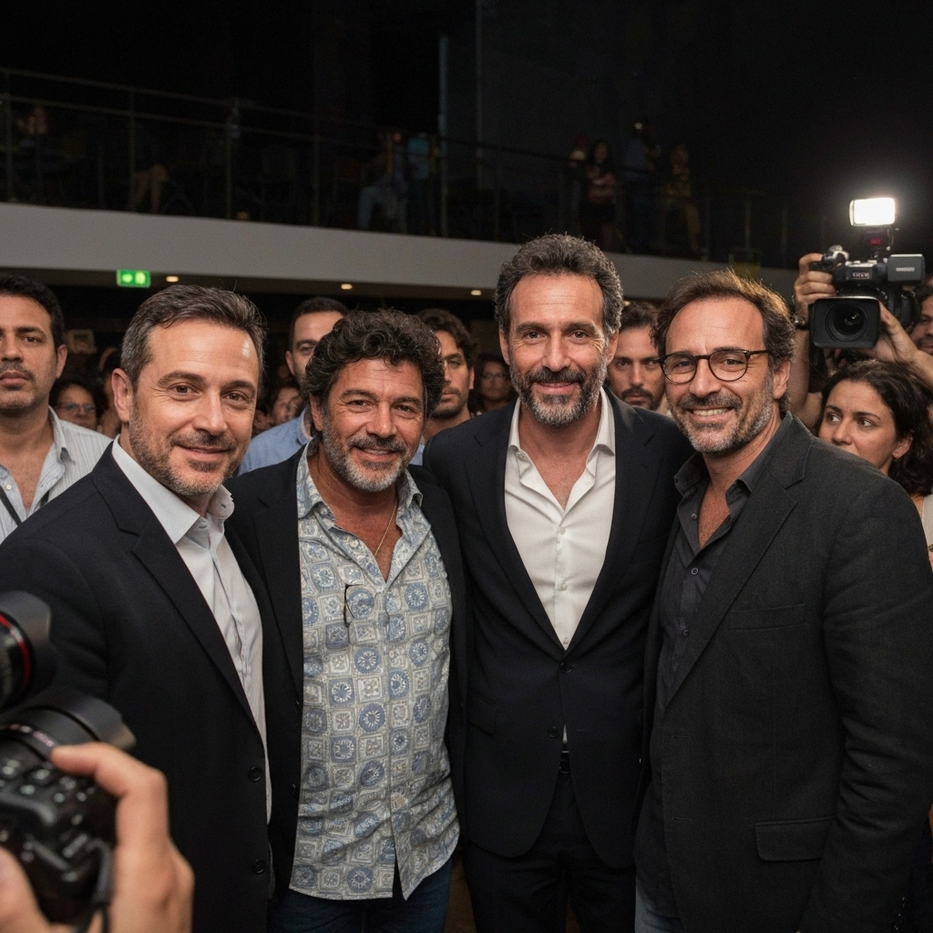 Cena do filme 'Papagaios' com personagens em destaque.