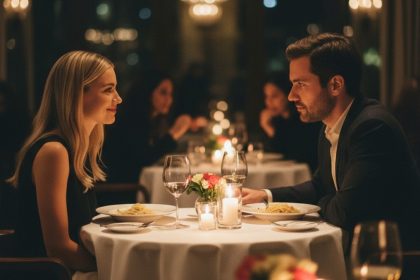 Sydney Sweeney e Scooter Braun juntos em evento.