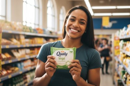 Rebeca Andrade apresenta embalagens sustentáveis Qualy Vegê