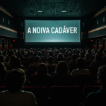 Cena do filme 'A Noiva Cadáver' com Victor e Emily.