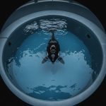 Keiko, a orca de 'Free Willy', em cativeiro.