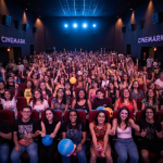 Pôster do filme 'Guerreiras do K-Pop' em exibição especial Sing Along na Cinemark.
