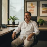 Zeca Pagodinho sorrindo com cartão Caju na mão, campanha 'Benefícios que dão vontade de ser CLT'.