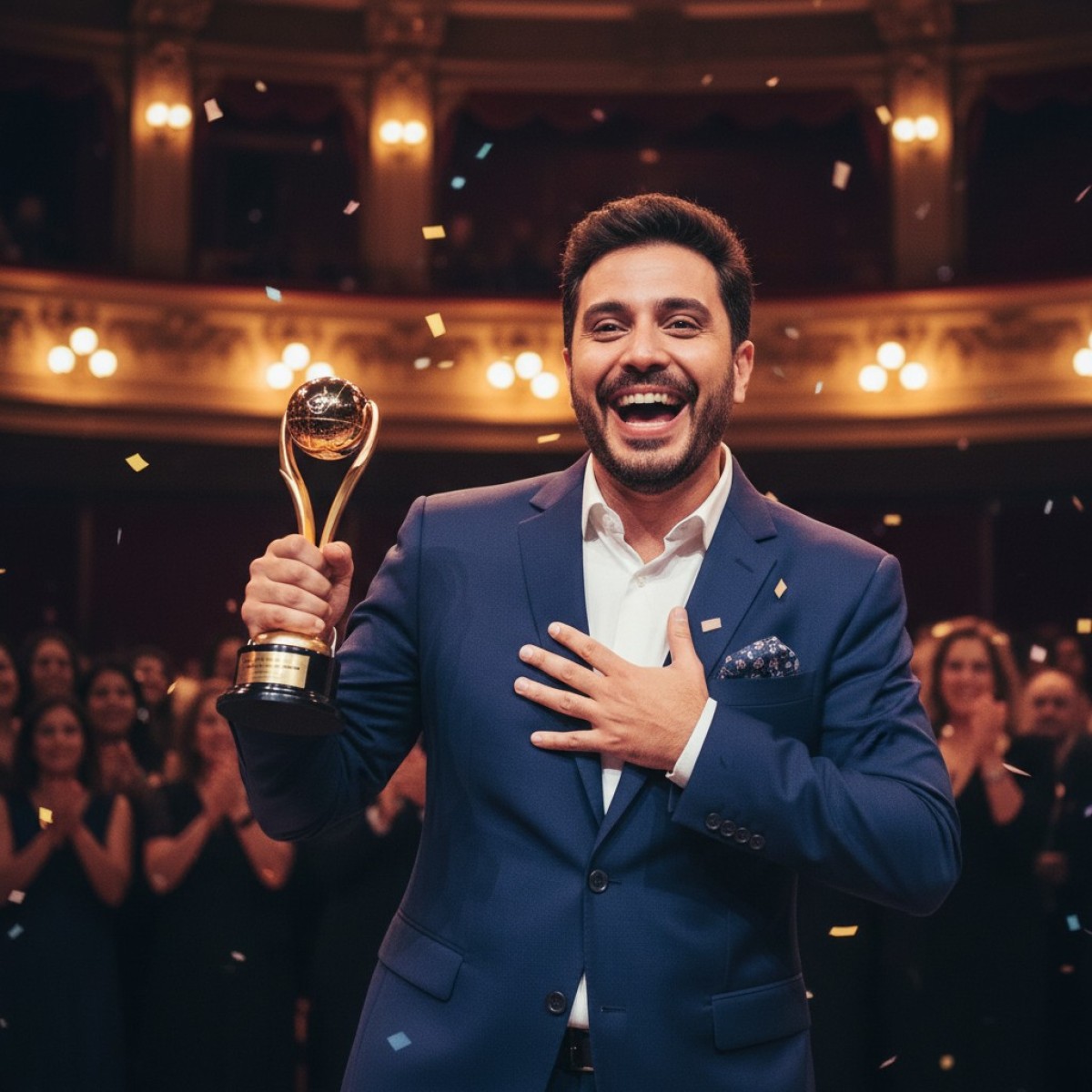 Elenco do musical Hairspray comemora vitória no Prêmio Bibi Ferreira.