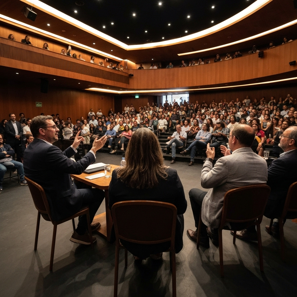 Logo Summit Press 2025: Debate sobre o futuro da comunicação.