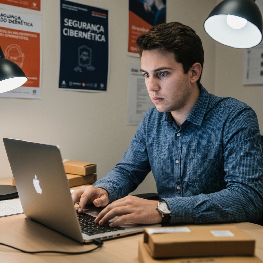 Cadeado digital protegendo carrinho de compras online.