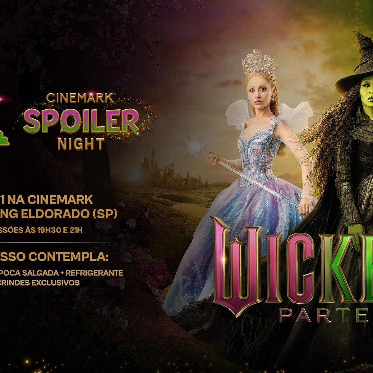 Cinemark exibe 'Wicked: Parte II' em ediçao especial Spoiler Night