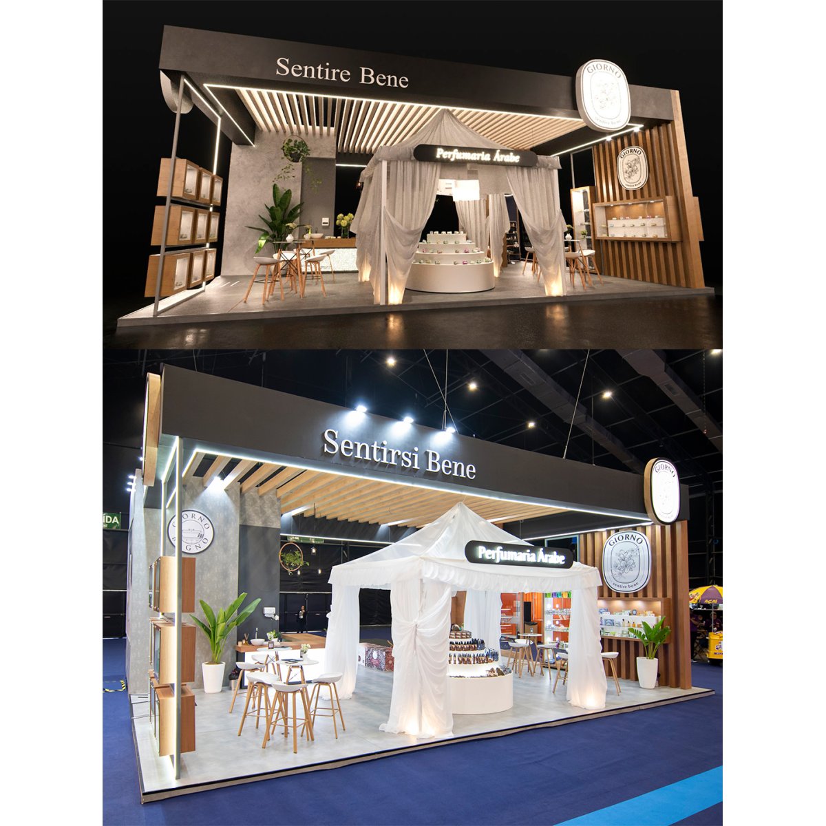 Como garantir a fidelidade entre a renderização e a entrega de estandes