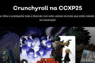 Crunchyroll: hub de animes celebra a CCXP25 com títulos grátis