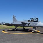 Gripen F-39 realiza 1º voo no Brasil a partir de Navegantes