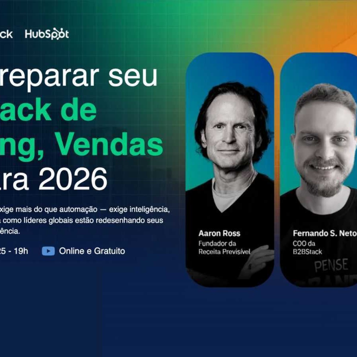 IA e Tech Stack: B2B Stack e HubSpot promovem evento sobre futuro