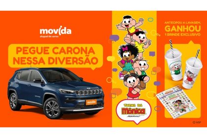 Movida e Turma da Mônica: ação especial com brindes nas lojas