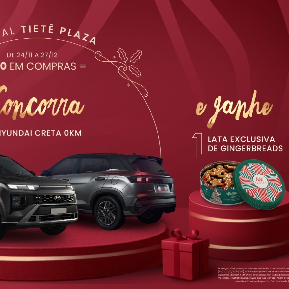 Natal do Tietê Plaza: presentes e sorteio de carros 0km