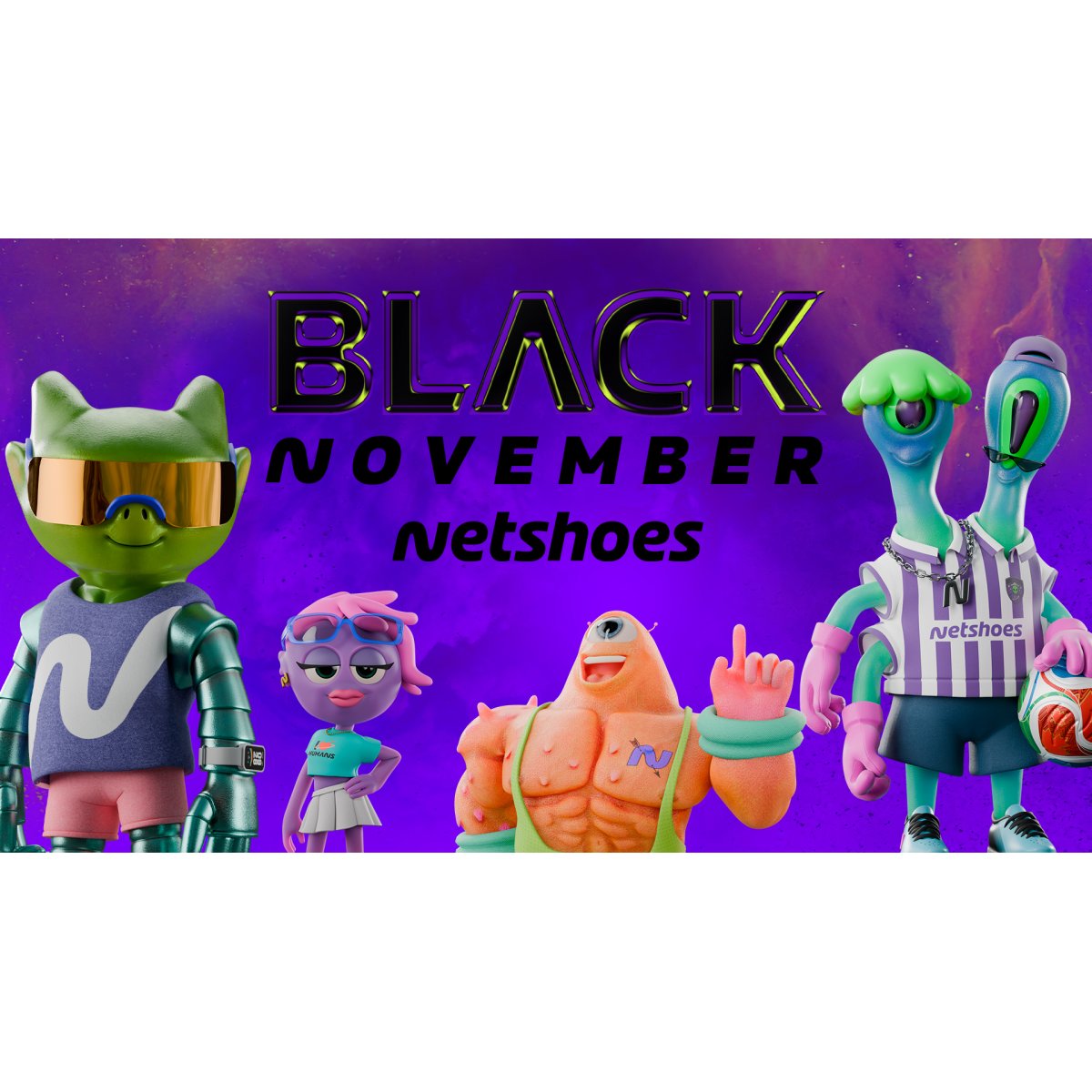 Netshoes promove Black November com ETs e ofertas de outro mundo