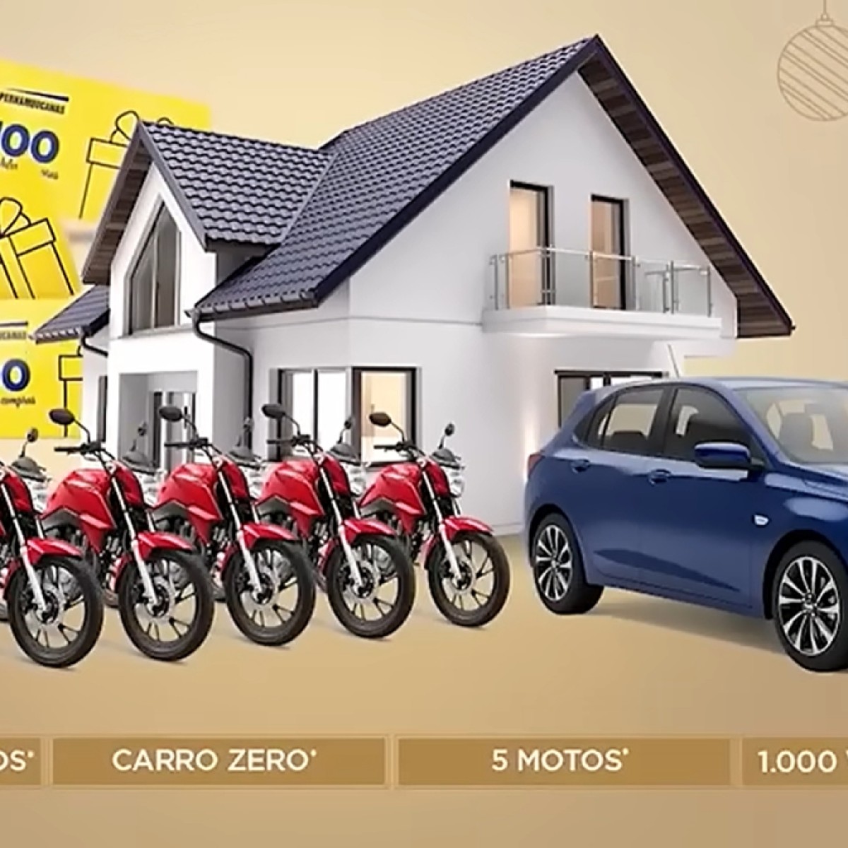 Pernambucanas sorteia casa, carro e vales-compra na campanha de Natal