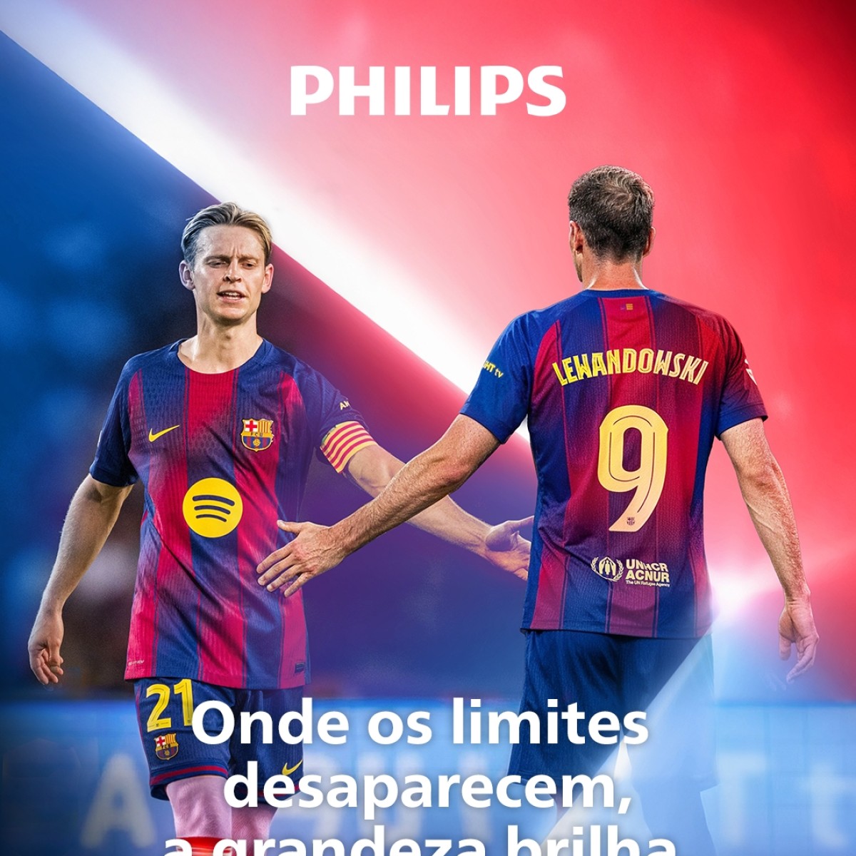 Philips anuncia estrelas do Barcelona como embaixadores da Ambilight TV