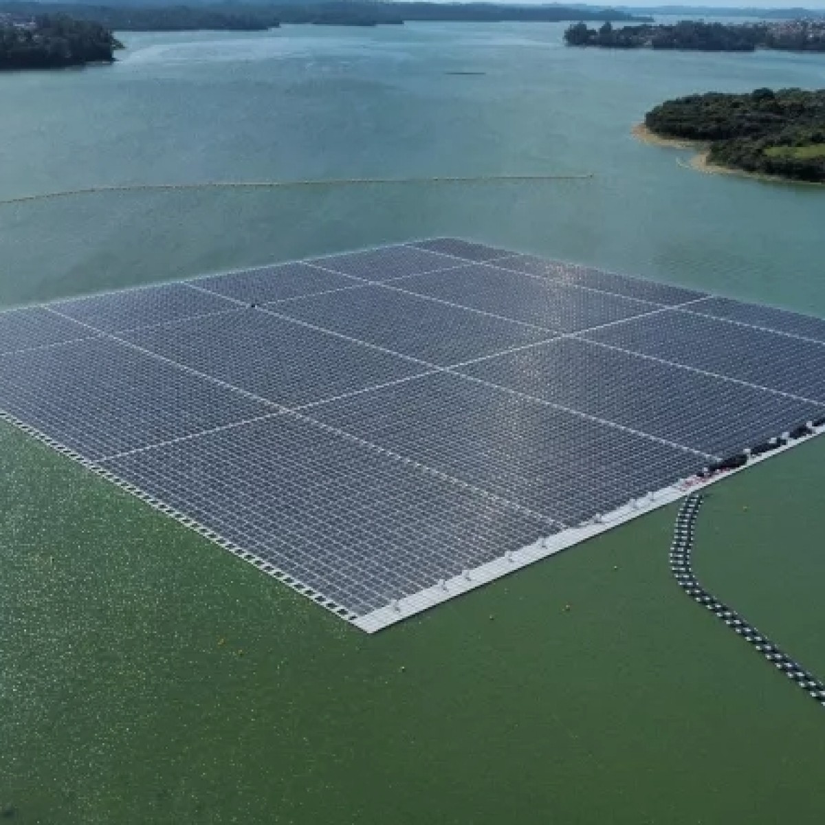 Videomonitoramento aumenta a segurança em usina solar flutuante