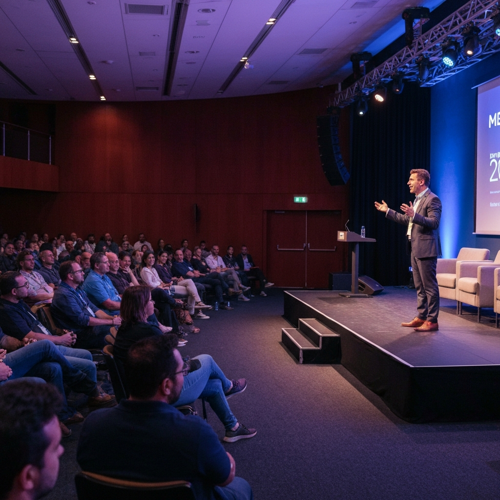 Público do Mendix Transform 2025 em São Paulo