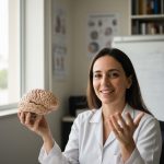 Cérebro reagindo ao feedback no trabalho