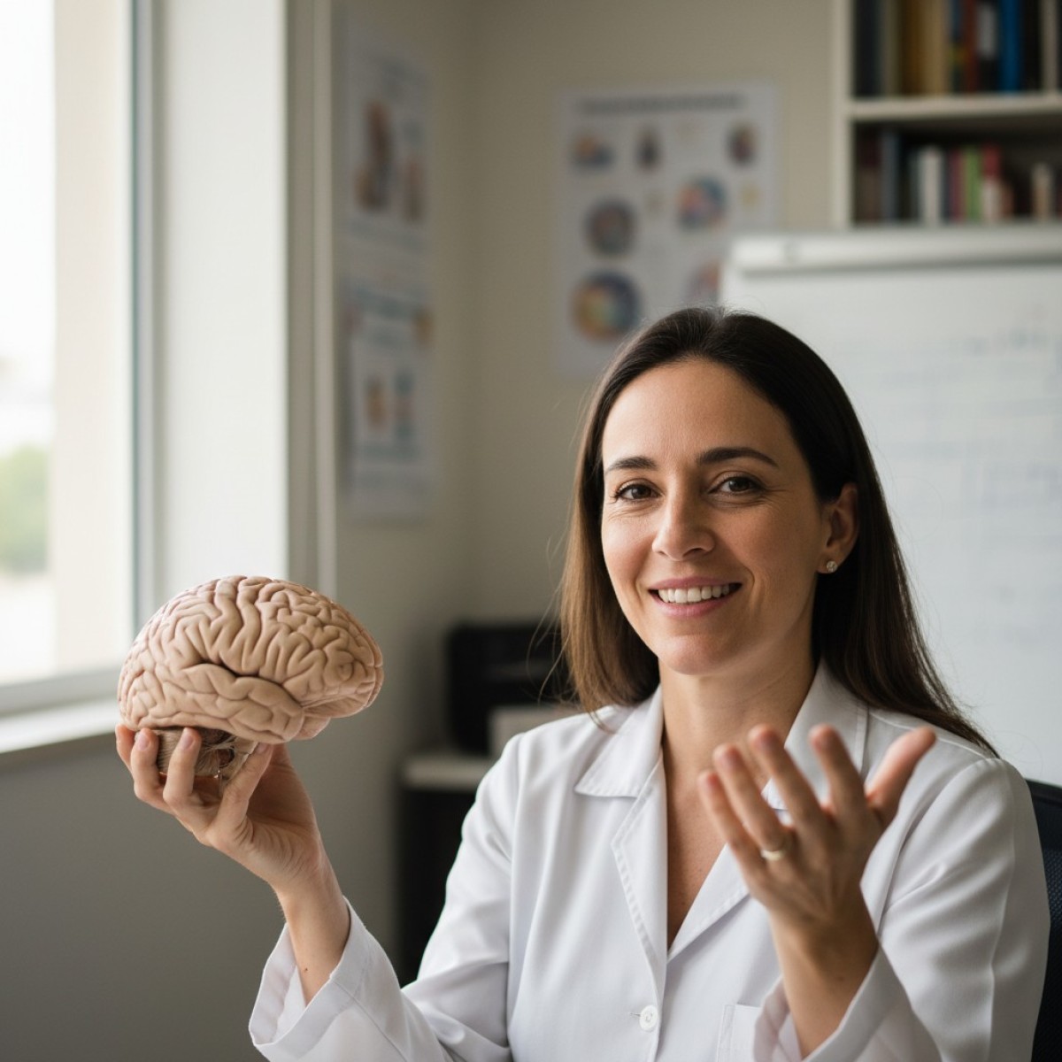 Cérebro reagindo ao feedback no trabalho