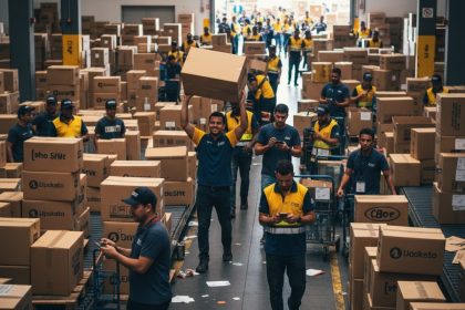 Consumidores pesquisando preços online na Black Friday.