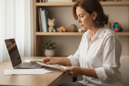 Homem examinando filhote em loja de franquia pet