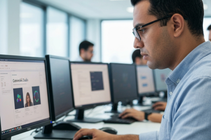 Logotipo do ConversAÍ Studio, nova ferramenta de IA do Serpro.