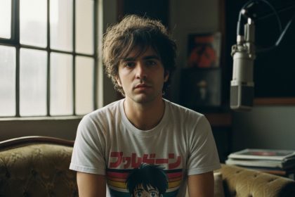 Damiano David, vocalista do Måneskin, em show.