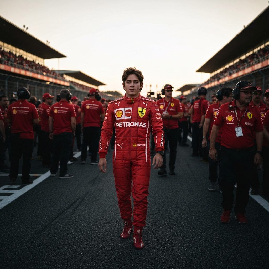 Jovem assistindo a corrida de Fórmula 1 pelo celular