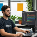 Profissionais de tecnologia trabalhando em equipe no Brasil.