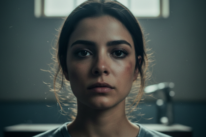 Marina Ruy Barbosa caracterizada como Suzane von Richthofen em Tremembé